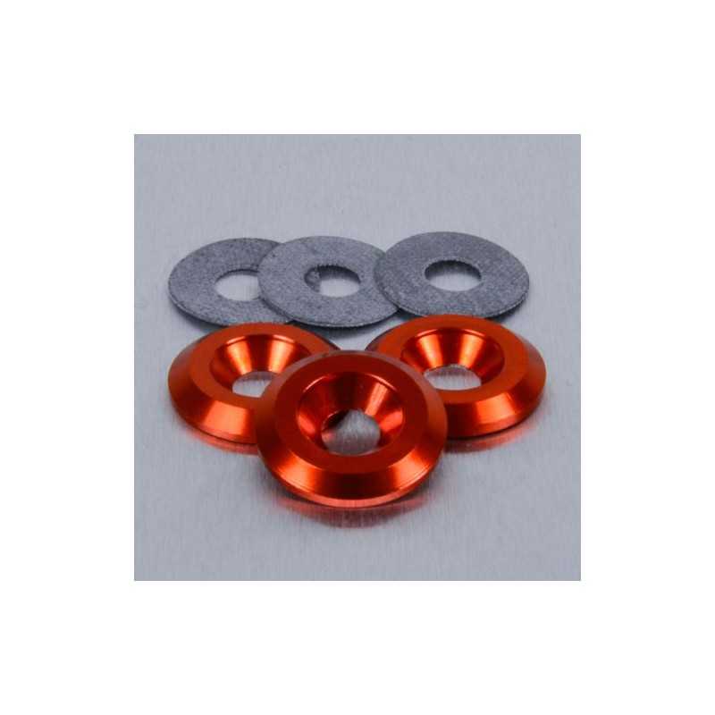 PRO-BOLT Arandela de aluminio avellanada M6 naranja LWAC6-22O 50162