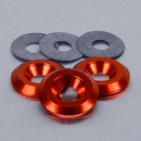 PRO-BOLT Arandela de aluminio avellanada M6 naranja LWAC6-22O 50162