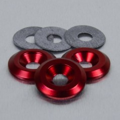 PRO-BOLT Arandela de aluminio avellanada M6 rojo LWAC6-22R 50164