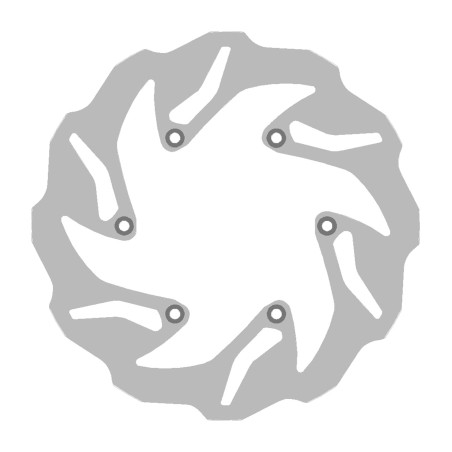 wavy rear brake disc 1294x ø240 x ø110 x 4 mm