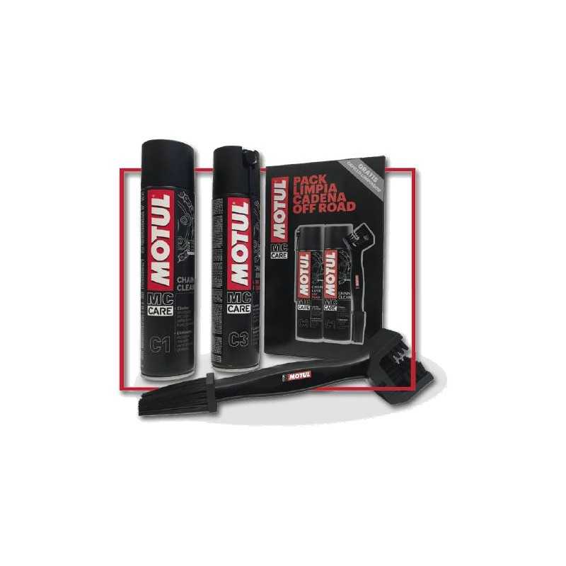 Cleaning and lubrication pack for motorcycle chains OFF ROAD (C1+C3)