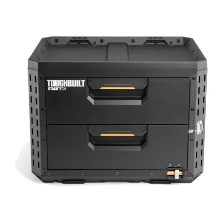 2-drawer tool box with lock stacktech-53x40,5x39,5cm