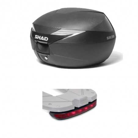 SHAD Baul maleta trasera moto con luz de freno regalo SH39 SH39LUZ1