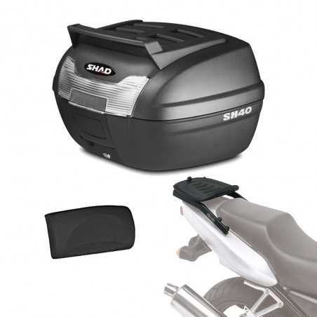 SHAD Kit fijacion y maleta baul trasero + respaldo pasajero regalo SH40 CARGO SH40CREHE232