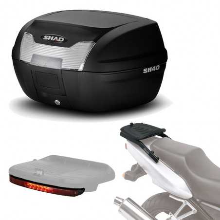 SHAD Kit fijacion y maleta baul trasero + luz de freno regalo SH40 SH40LUHE229