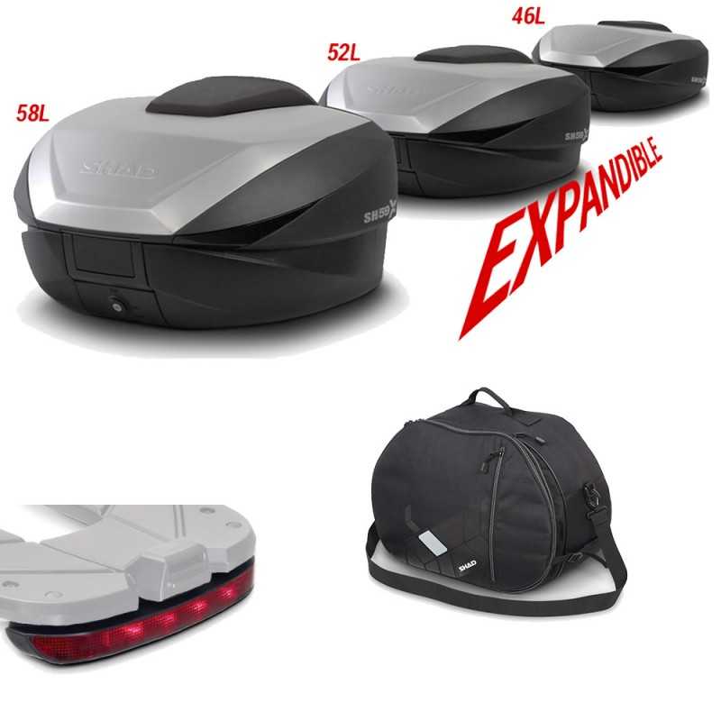 Suitcase rear trunk + inner bag + brake light gift  SH59