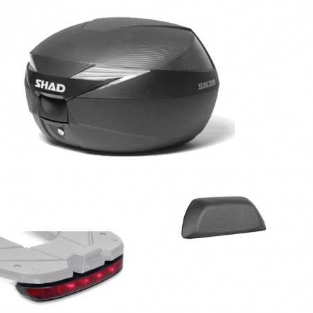 SHAD Maleta baul trasero moto + respaldo luz de freno regalo SH39 SH39LUZRES1