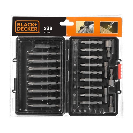 38-piece screwdriver bit and socket set with case