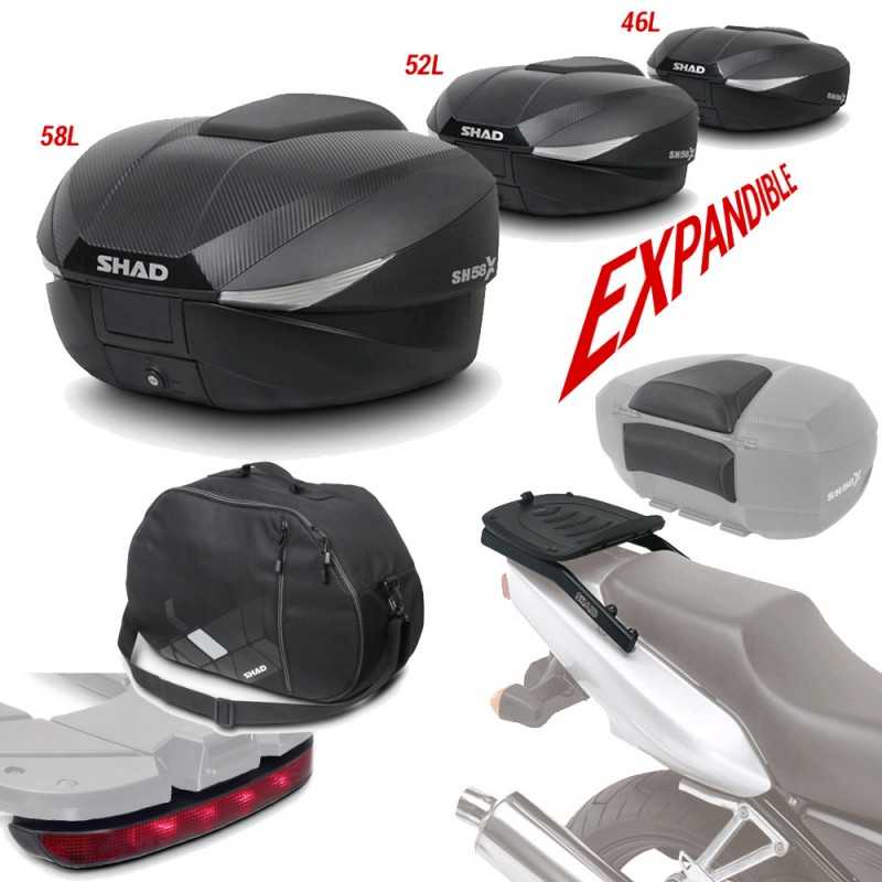 Fitting kit + suitcase back trunk + backrest + inner bag + brake light gift  SH5