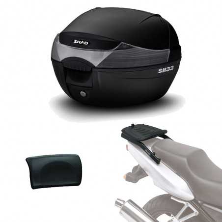 SHAD Kit fijacion y maleta baul trasero + respaldo pasajero regalo SH33 SH33REHE3