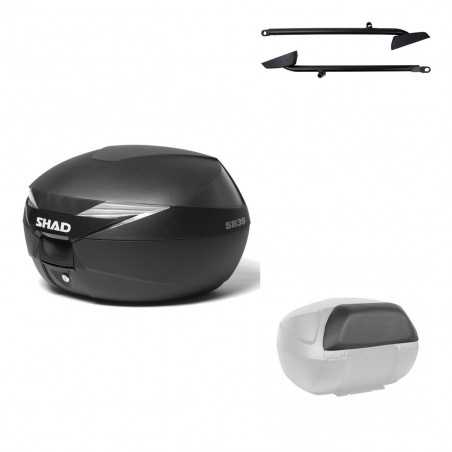 SHAD Baul trasero + herraje montaje respaldo de pasajero SH39 SH 39 KIT-177874