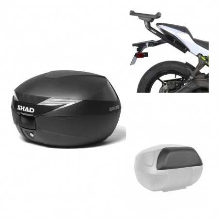 SHAD Baul trasero + herraje montaje respaldo de pasajero SH39 SH 39 KIT-178026