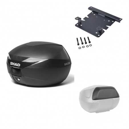 SHAD Baul trasero + herraje montaje respaldo de pasajero SH39 SH 39 KIT-177928