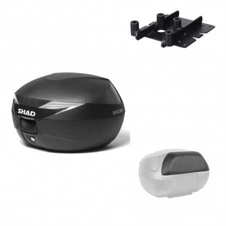 SHAD Baul trasero + herraje montaje respaldo de pasajero SH39 SH 39 KIT-177882