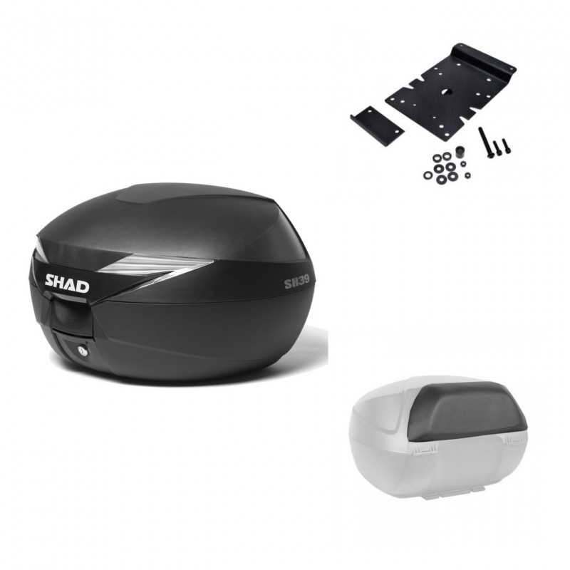 SHAD Baul trasero + herraje montaje respaldo de pasajero SH39 SH 39 KIT-177938