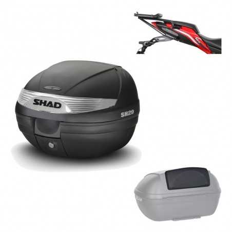SHAD Baul trasero + herraje montaje respaldo de pasajero SH29 SH 29 KIT-177688