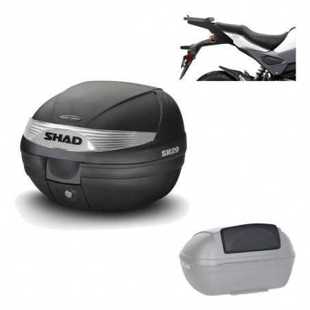 SHAD Baul trasero + herraje montaje respaldo de pasajero SH29 SH 29 KIT-177692