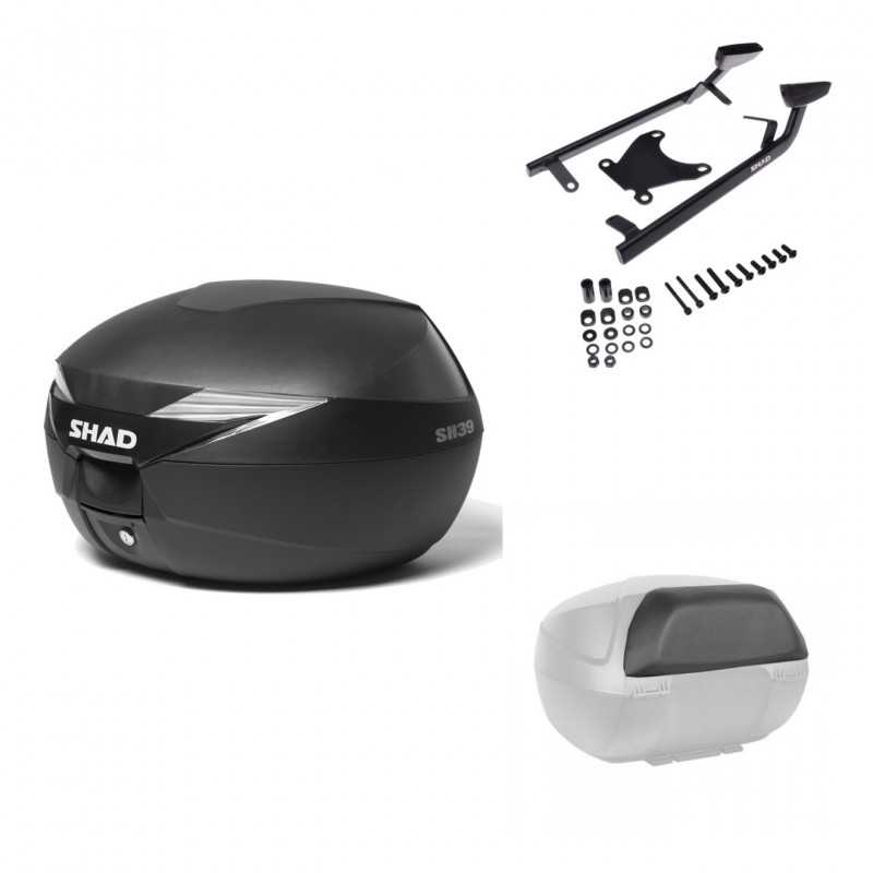 SHAD Baul trasero + herraje montaje respaldo de pasajero SH39 SH 39 KIT-177890