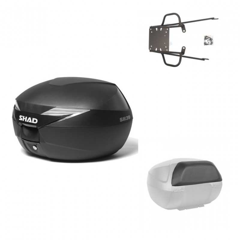 SHAD Baul trasero + herraje montaje respaldo de pasajero SH39 SH 39 KIT-177892