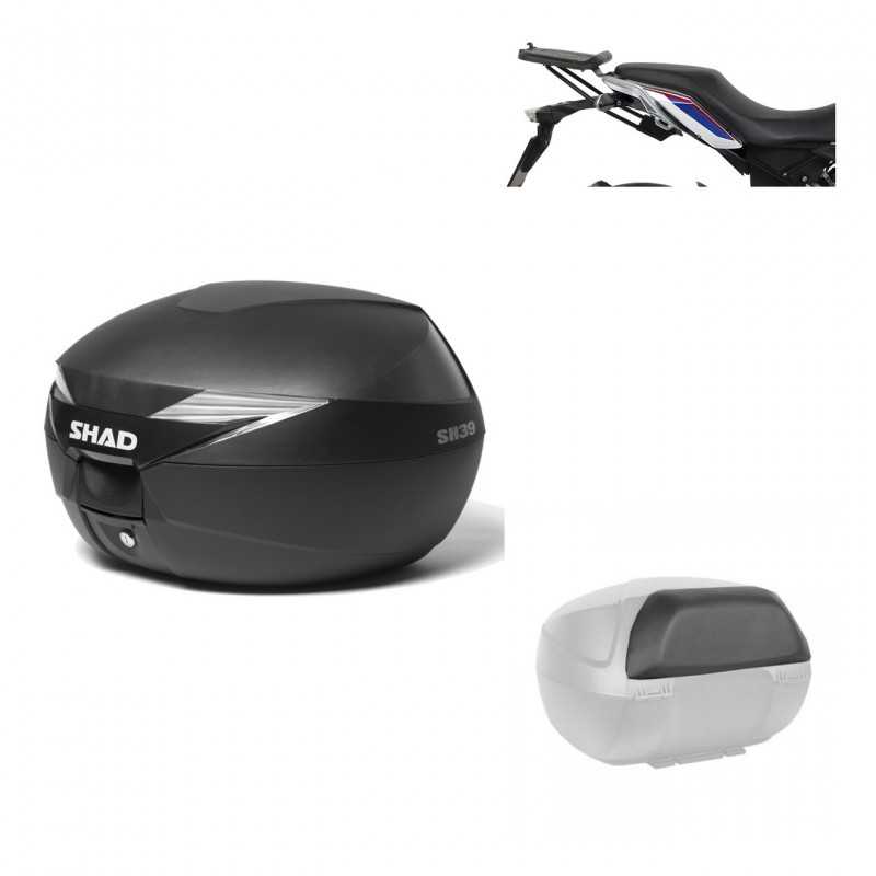 SHAD Baul trasero + herraje montaje respaldo de pasajero SH39 SH 39 KIT-178041