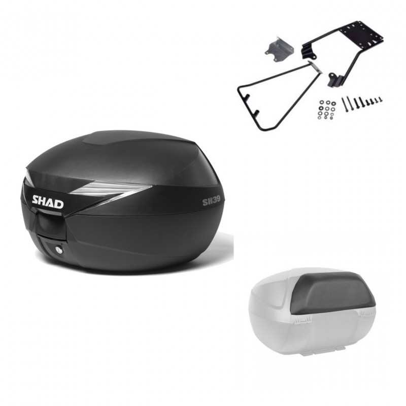 SHAD Baul trasero + herraje montaje respaldo de pasajero SH39 SH 39 KIT-177894