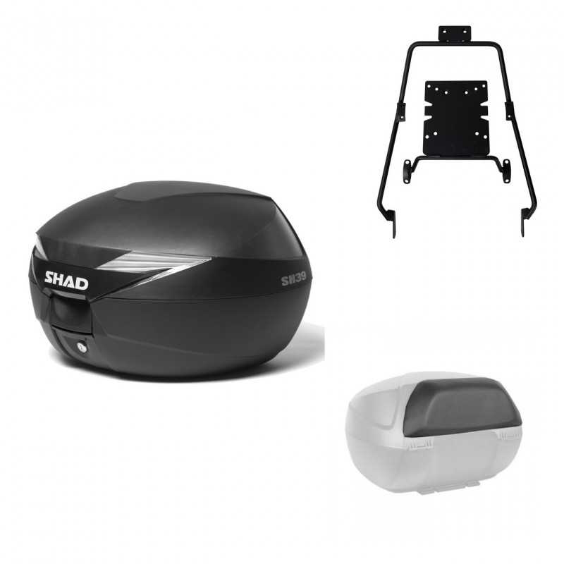 SHAD Baul trasero + herraje montaje respaldo de pasajero SH39 SH 39 KIT-177946