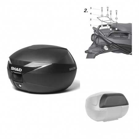 Back trunk + big top fitting + passenger support  SH39 SH 39