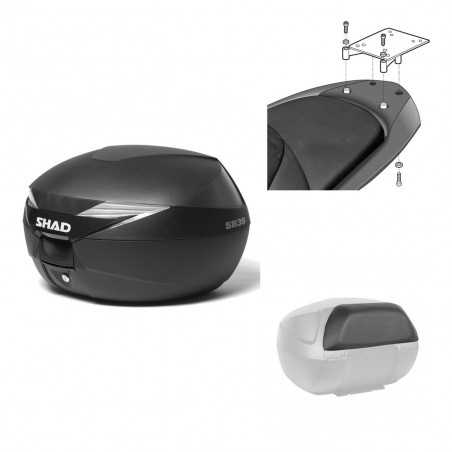 SHAD Baul trasero + herraje montaje respaldo de pasajero SH39 SH 39 KIT-177948