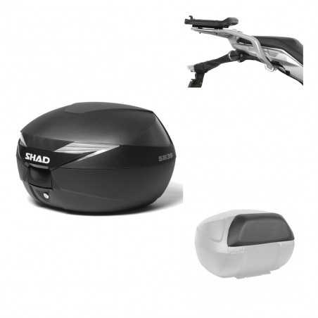 SHAD Baul trasero + herraje montaje respaldo de pasajero SH39 SH 39 KIT-178045