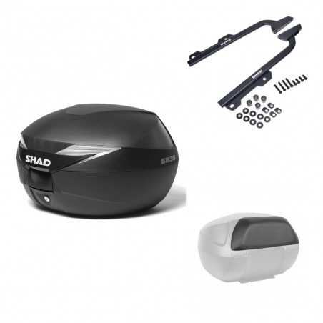 SHAD Baul trasero + herraje montaje respaldo de pasajero SH39 SH 39 KIT-178002