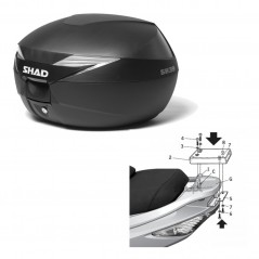 SHAD Baul trasero + herraje montaje SH39 SH 39 KIT-177855