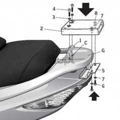 Back trunk + big top fitting  SH39 SH 39
