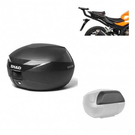SHAD Baul trasero + herraje montaje respaldo de pasajero SH39 SH 39 KIT-178008