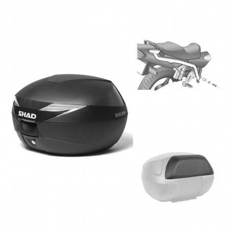 SHAD Baul trasero + herraje montaje respaldo de pasajero SH39 SH 39 KIT-177962