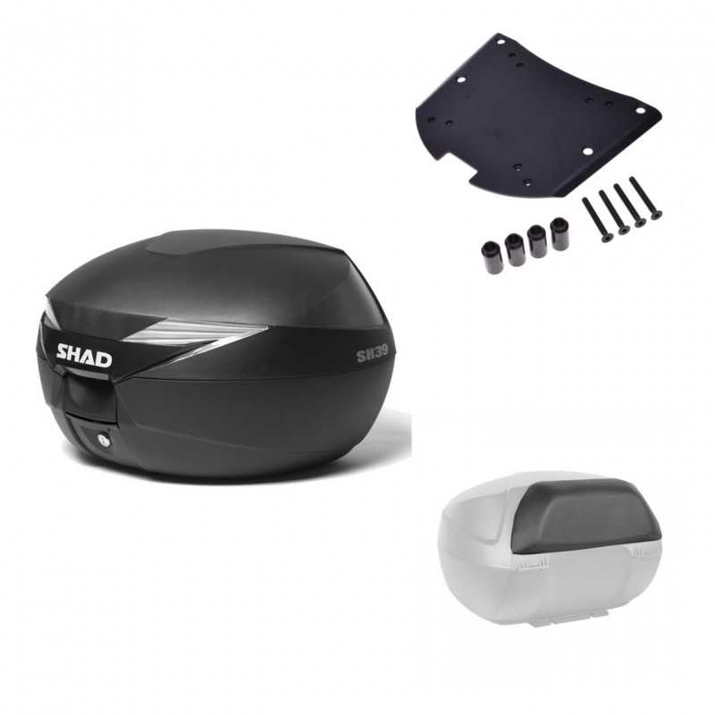 SHAD Baul trasero + herraje montaje respaldo de pasajero SH39 SH 39 KIT-177910