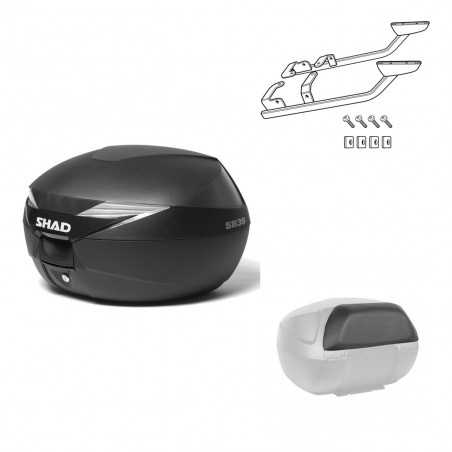 SHAD Baul trasero + herraje montaje respaldo de pasajero SH39 SH 39 KIT-178012