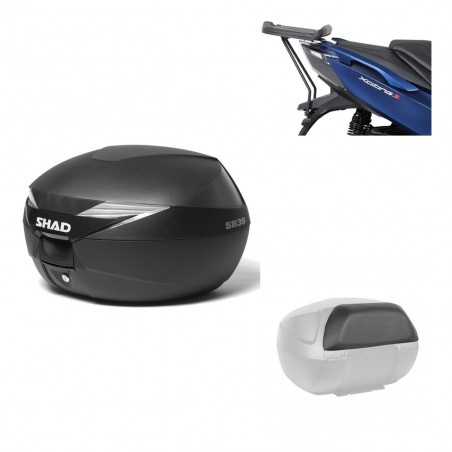 SHAD Baul trasero + herraje montaje respaldo de pasajero SH39 SH 39 KIT-178061