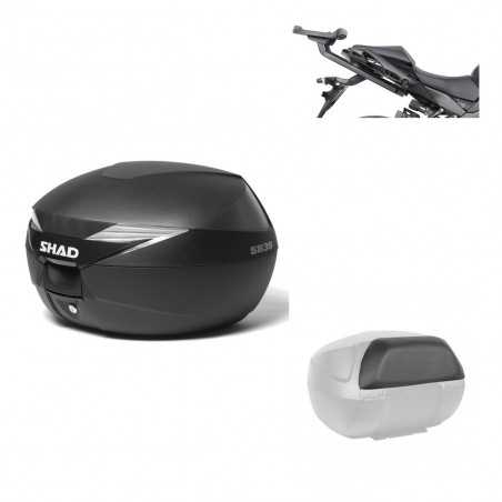 SHAD Baul trasero + herraje montaje respaldo de pasajero SH39 SH 39 KIT-178113
