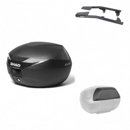 SHAD Baul trasero + herraje montaje respaldo de pasajero SH39 SH 39 KIT-177812