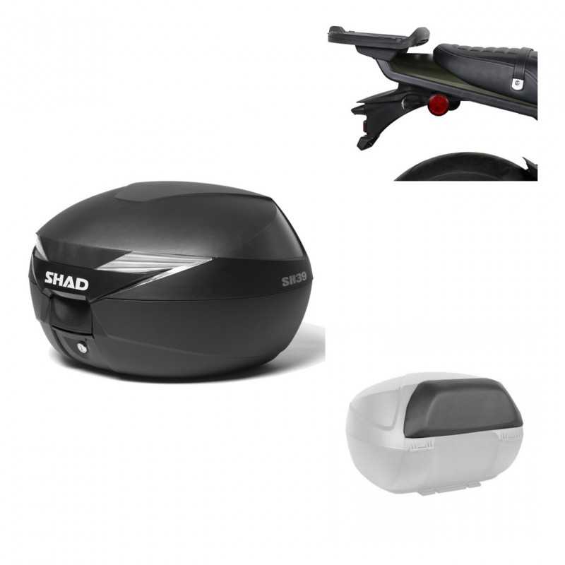 SHAD Baul trasero + herraje montaje respaldo de pasajero SH39 SH 39 KIT-178065