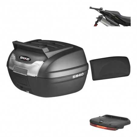 Rear trunk + mounting hardware + accessories 