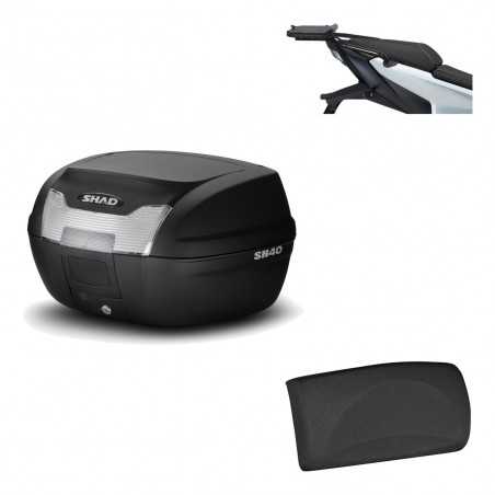 SHAD Baul trasero + herraje montaje respaldo de pasajero SH40 SH 40 2011 KIT-178273