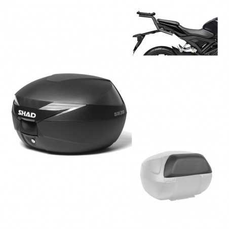 SHAD Baul trasero + herraje montaje respaldo de pasajero SH39 SH 39 KIT-178177