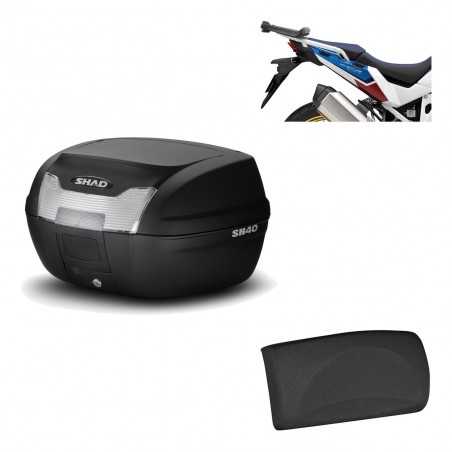 SHAD Baul trasero + herraje montaje respaldo de pasajero SH40 SH 40 2011 KIT-178325