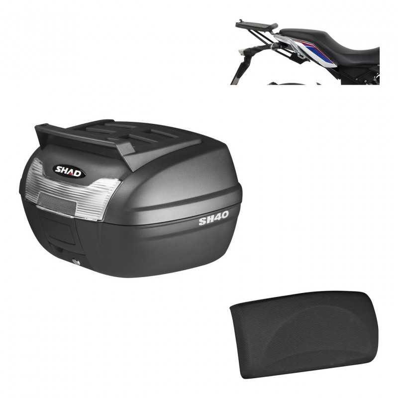Back trunk + big top fitting + passenger support 