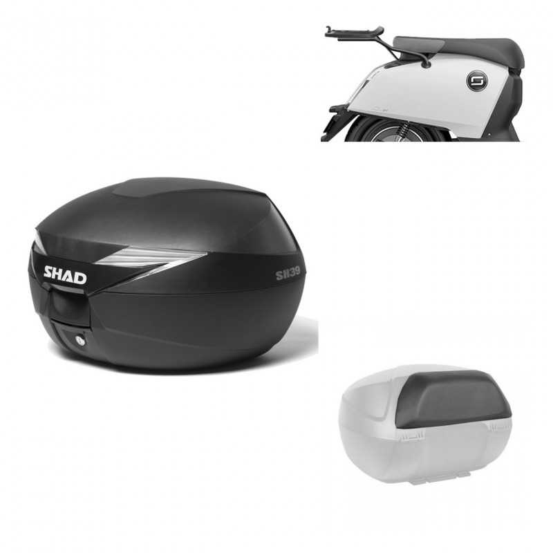 SHAD Baul trasero + herraje montaje respaldo de pasajero SH39 SH 39 KIT-178185