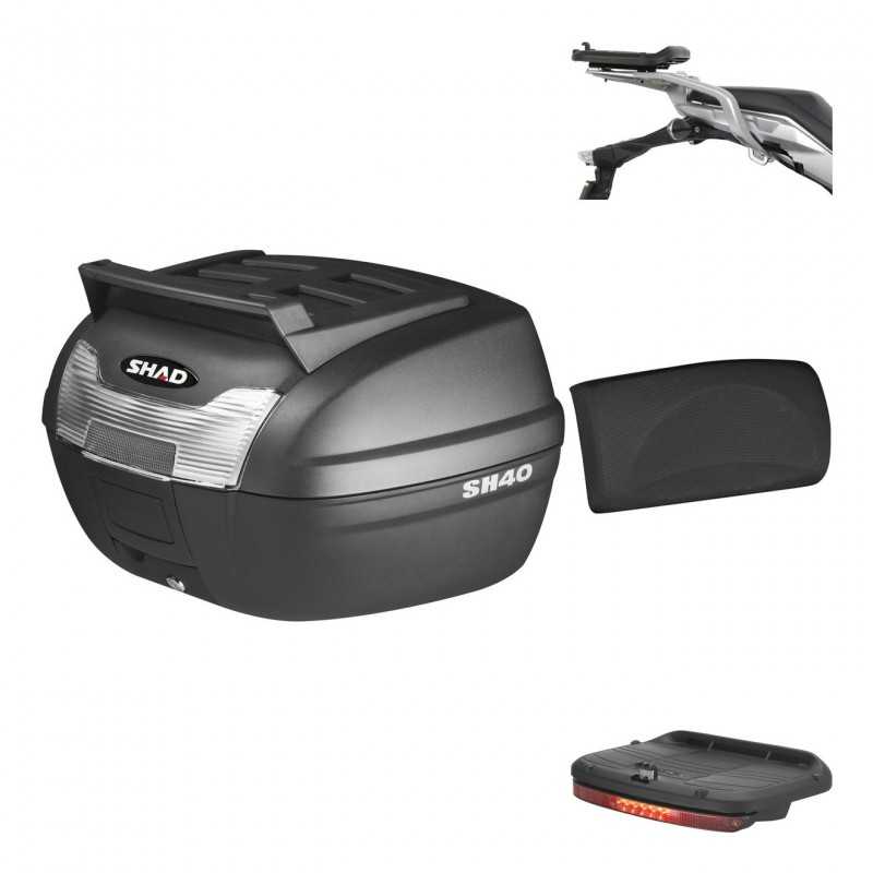 Rear trunk + mounting hardware + accessories 