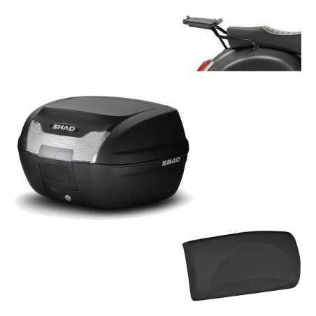 SHAD Baul trasero + herraje montaje respaldo de pasajero SH40 SH 40 2011 KIT-178333