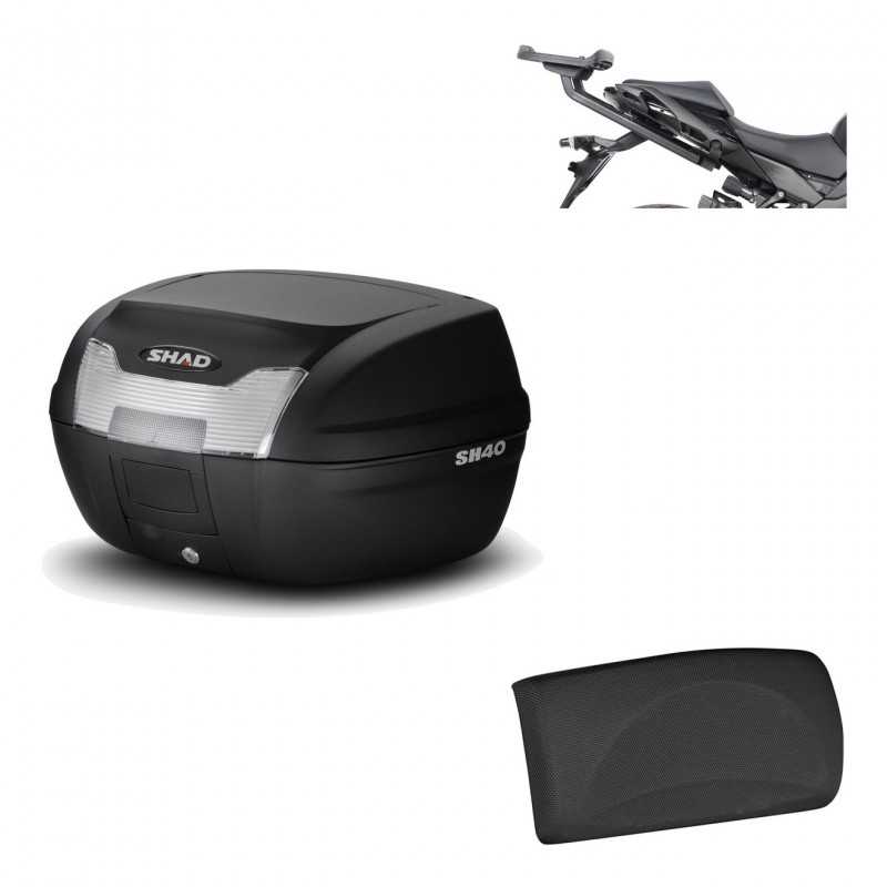 SHAD Baul trasero + herraje montaje respaldo de pasajero SH40 SH 40 2011 KIT-178285