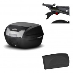 SHAD Baul trasero + herraje montaje respaldo de pasajero SH40 SH 40 2011 KIT-178237
